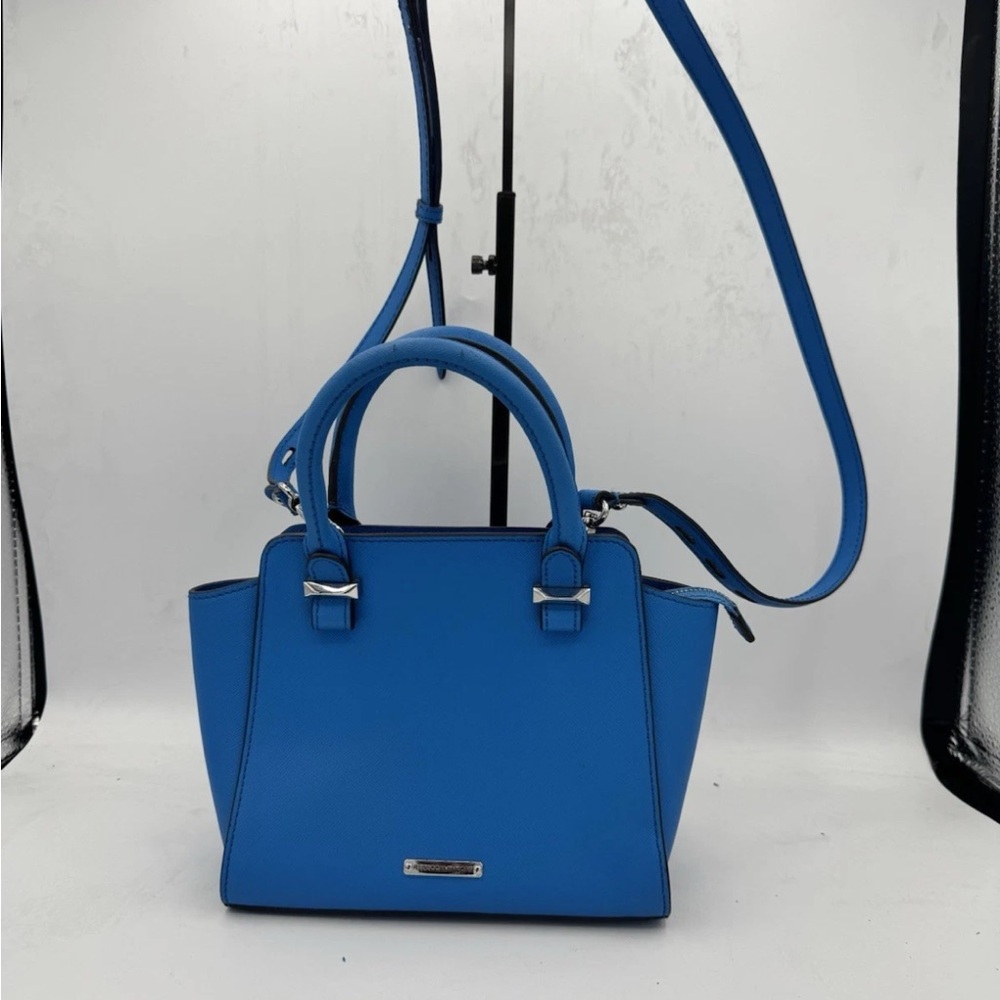 Rebecca Minkoff Blue Crossbody Bag with Metal Accents